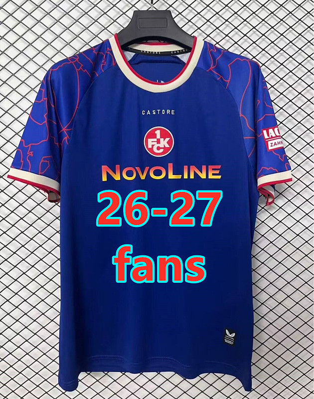 26-27 Kaiserslautern Away Fans Version Jersey S-4XL
