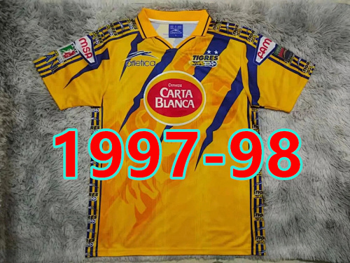 Tigres Uanl Retro TopThai Quality Home Jersey S-2XL