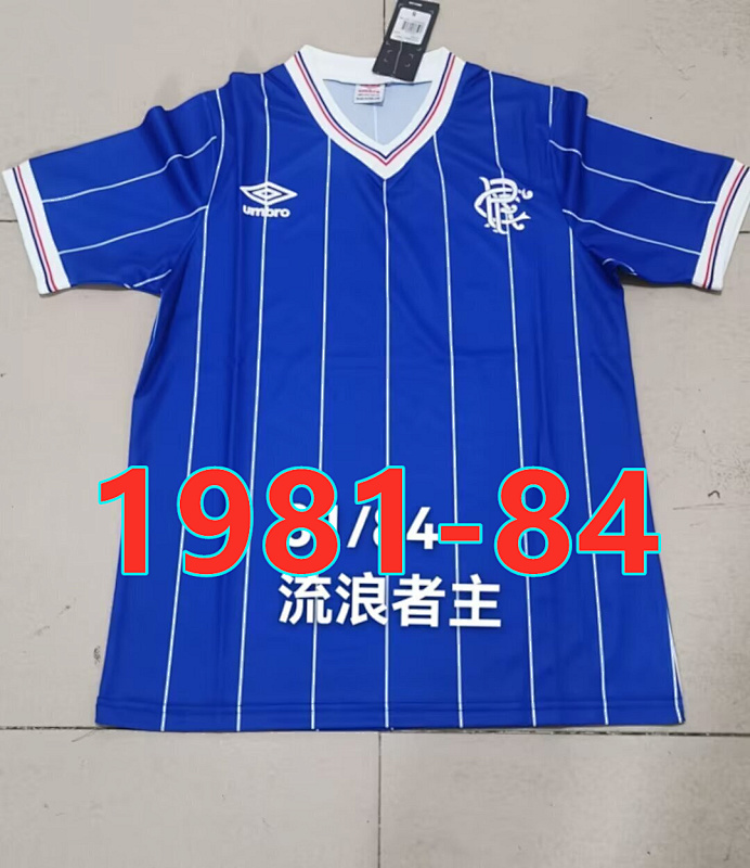 Rangers Home Retro Jersey S-2XL