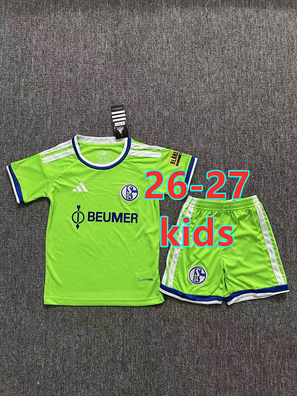 26-27 Schalke Third Kids Jersey+shorts Kit 16 -28