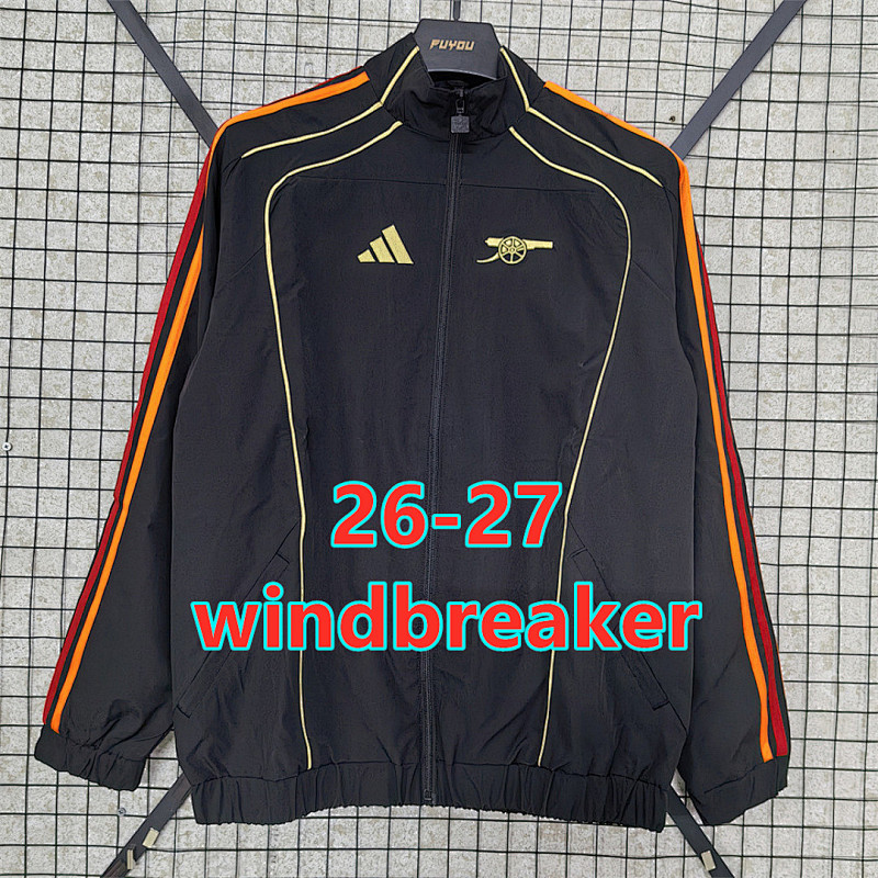 26-27 Arsenal Embroidery Windbreaker S-2XL
