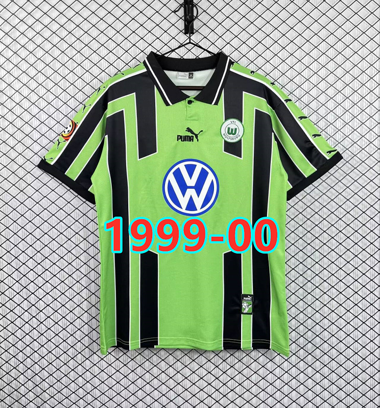 Wolfsburg Away Retro Fans Version Jersey S-2XL