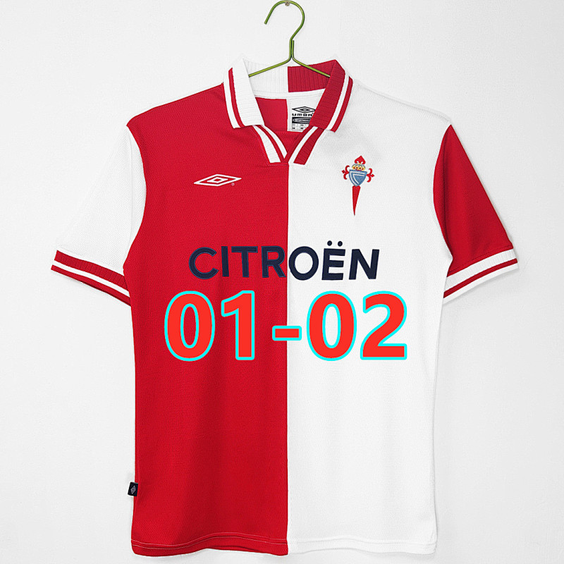 01-02 Celta Away Retro Fans Version Jersey S-2XL