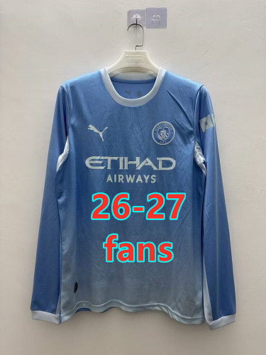 26-27 Manchester City Home Fans Long Jersey S-4XL