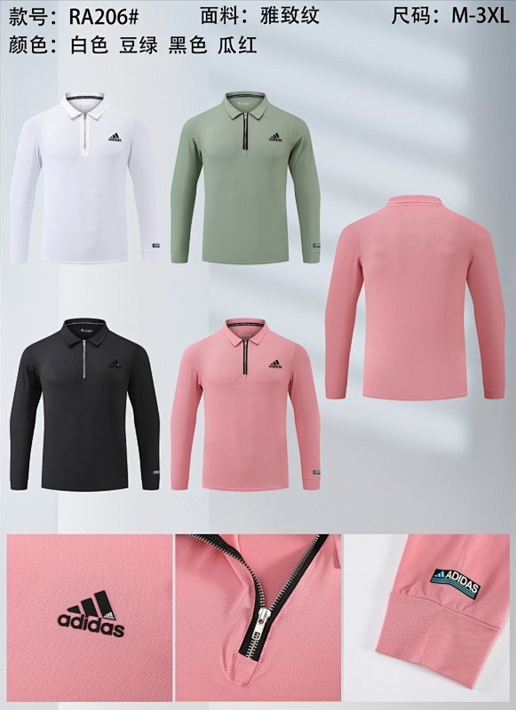 Adidas 25-26 A-D Long Sleeve Polo Jersey M-3XL Polo