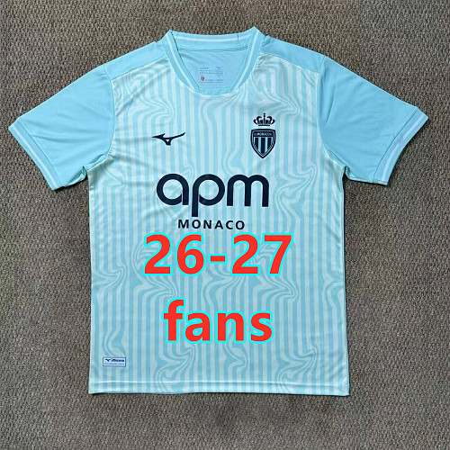 26-27 AS Monaco Third Fans Version Jersey S-4XL