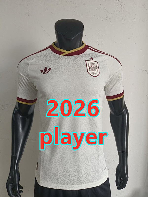Spain Away Player Version Jersey S-4XL