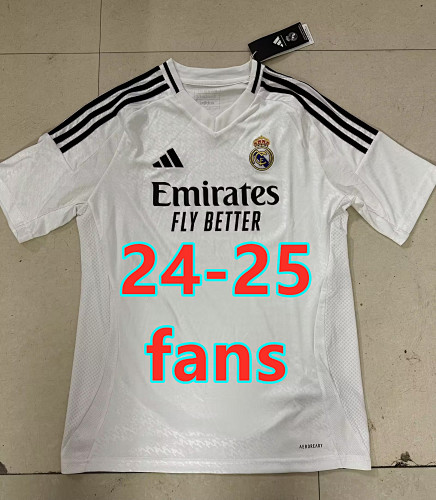 24-25 Real Madrid Home Fans Version Jersey S-4XL