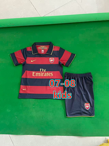 07-08 Arsenal Third Retro Kids Jersey+shorts Kit 16 -28
