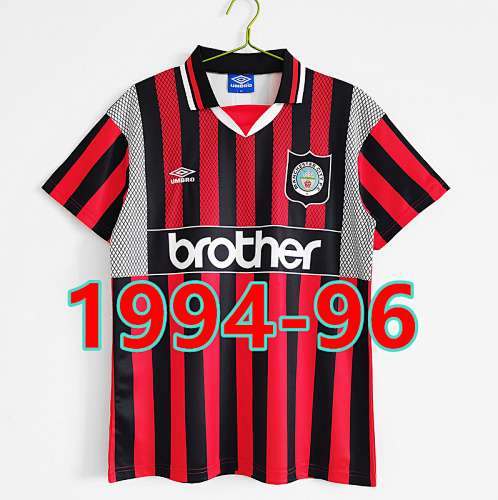 Manchester City Retro TopThai Quality Away Jersey S-2XL