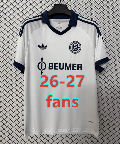 26-27 Schalke Away Fans Version Jersey S-4XL