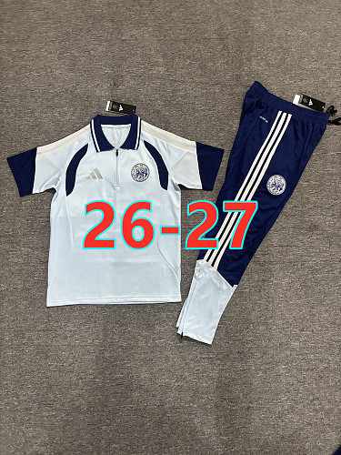 26-27 Ajax Polo Short Sleeve+pants Tracksuit Kit S-3XL Polo