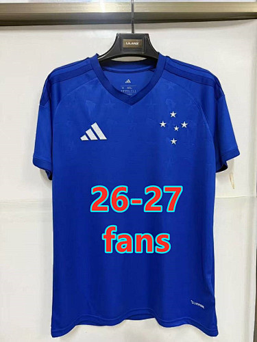 26-27 Cruzeiro Home Fans Version Jersey S-4XL