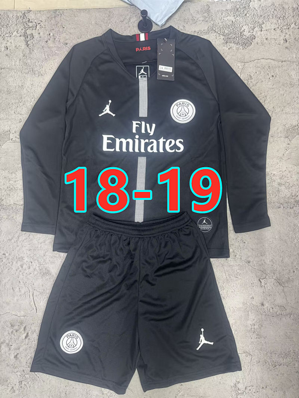 Balenciaga 18-19 Paris Psg Special Long Retro Kids Kit 16 -28