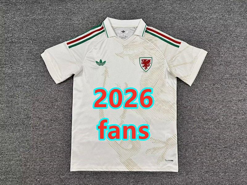 Wales Away Fans Version Jersey S-4XL