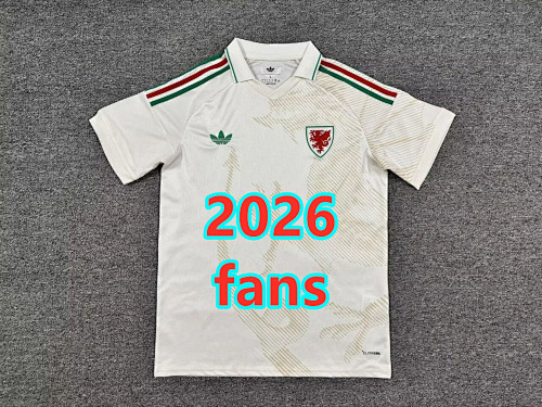 Wales Away Fans Version Jersey S-4XL