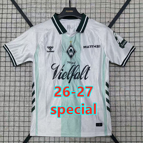 26-27 Werder Bremen Special Fans Version Jersey S-4XL