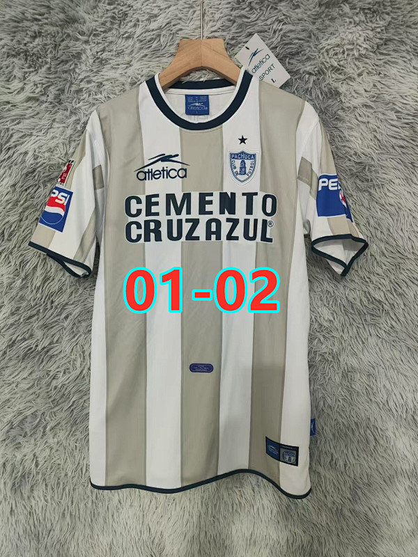 01-02 Pachuca Away Retro Jersey S-2XL