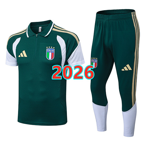 Italy Player Short Sleeve+pants Kit S-4XL Polo