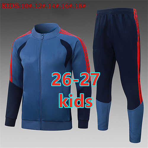 26-27 Bayern Kids Long Zipper Jacket Kit 10- 18