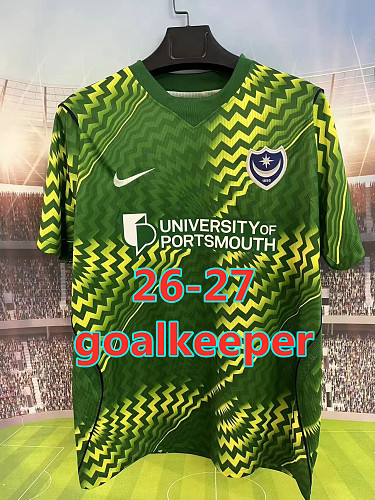26-27 Portsmouth Goalkeeper Fans Version Jersey S-4XL