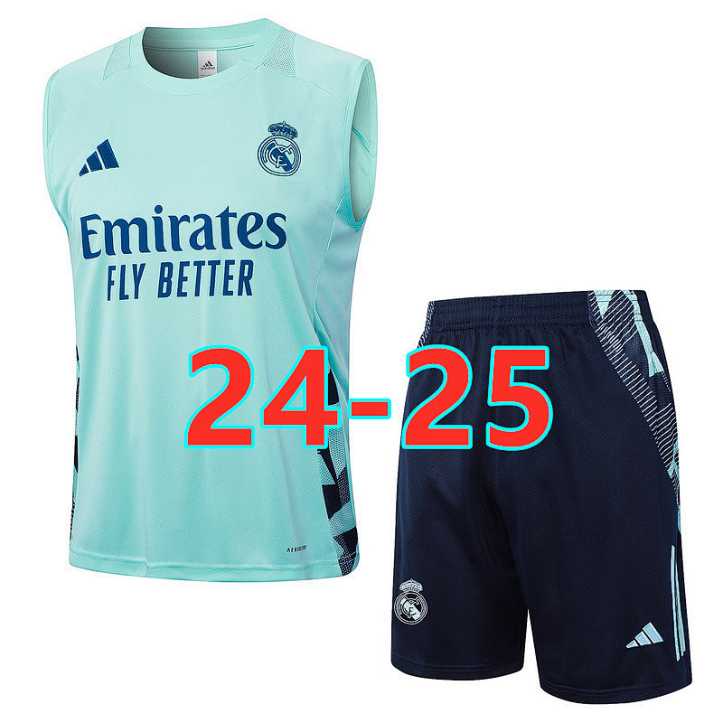 24-25 Real Madrid Short Sleeve Vest Tracksuit S-2XL