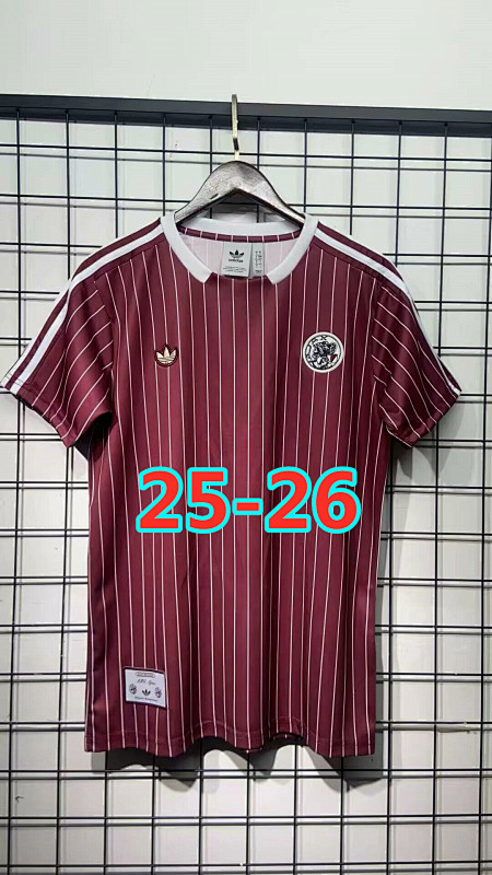 25-26 Ajax Retro Jersey S-4XL