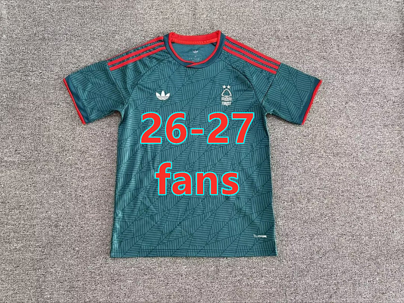 26-27 Nottingham Forest Away Fans Version Jersey S-4XL