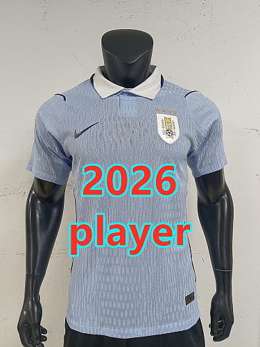 Uruguay Home Player Version Jersey S-4XL