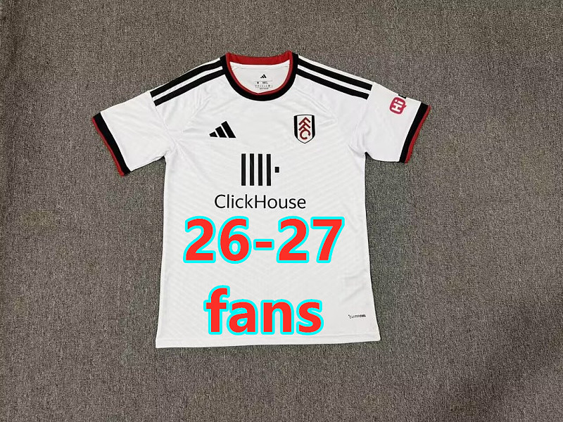 26-27 Fulham Home Fans Version Jersey S-4XL