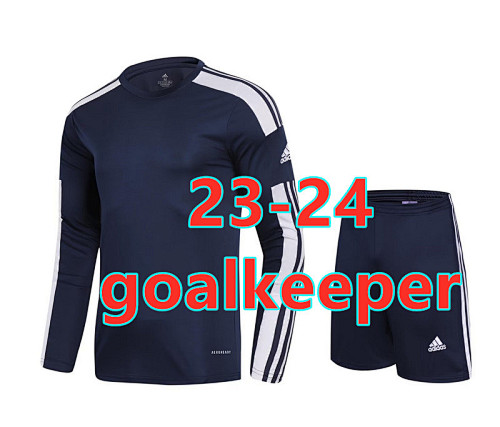 Adidas A-D 23-24 Long Sleeve Goalkeeper Jersey+shorts Kit S-2XL