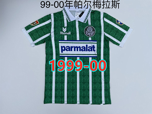 99-00 Palmeiras Home Retro TopThai Quality Jersey S-2XL