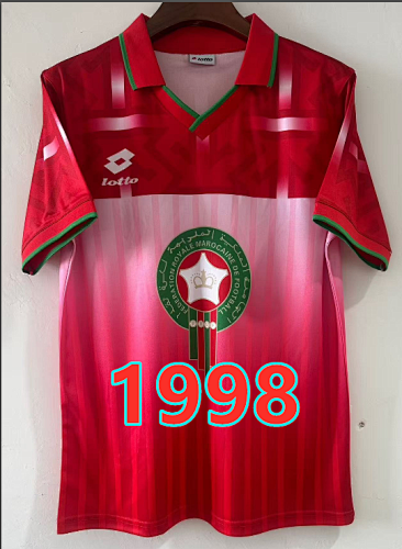 Morocco Home Retro Jersey S-2XL Logo