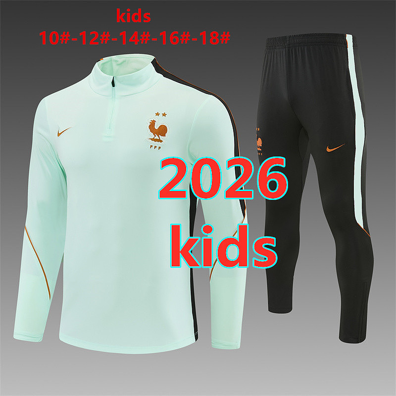 France Kids Long Sleeve Tracksuit 10 -18