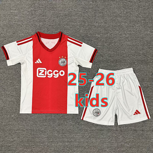 25-26 Ajax Kids Home Jersey+shorts Kit 16 -28