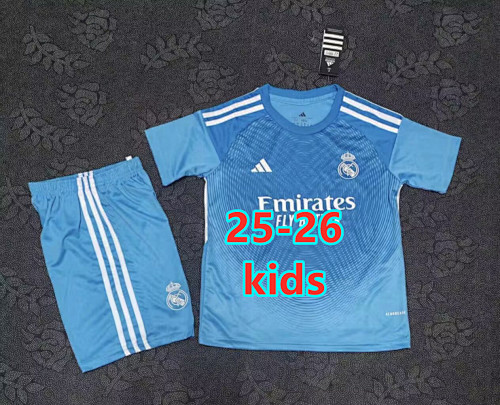 LA Liga & Ucl 25-26 Real Madrid Kids Goalkeeper Jersey 16 -28