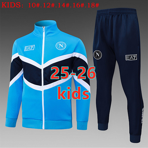 25-26 Napoli Kids Long Zipper Jacket 10 -18