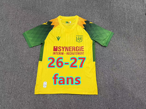 26-27 Nantes Home Fans Version Jersey S-4XL