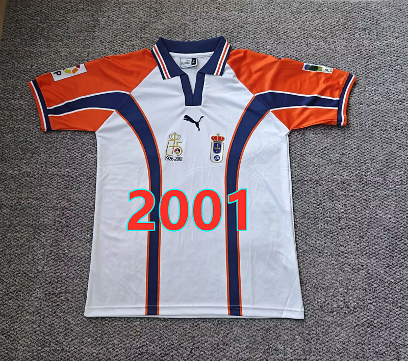 Real Oviedo Away Retro Fans Version Jersey S-2XL