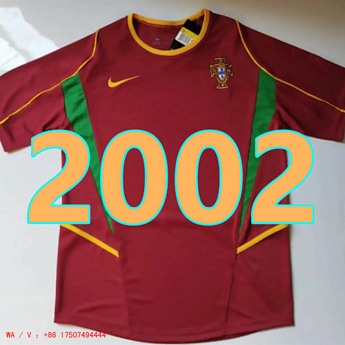 Portugal Retro TopThai Quality Home Jersey S-2XL
