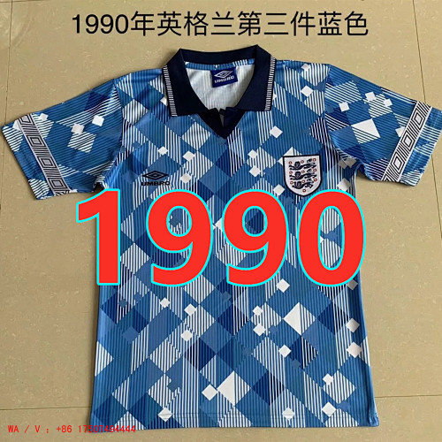 England Retro TopThai Quality Jersey S-2XL