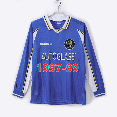 Chelsea Home Retro Long Jersey S-2XL