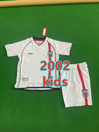 England Home Retro Kids Jersey+shorts Kit 16 -28