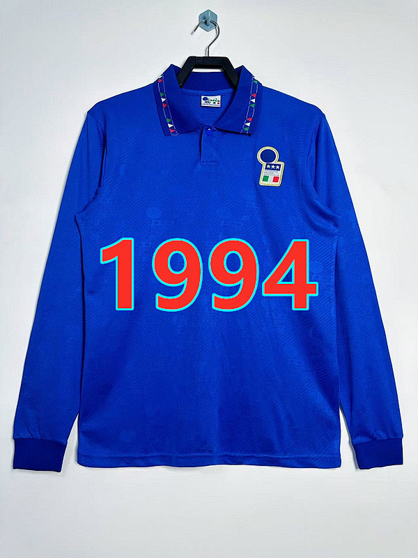 Italy Home Retro Long Jersey S-2XL