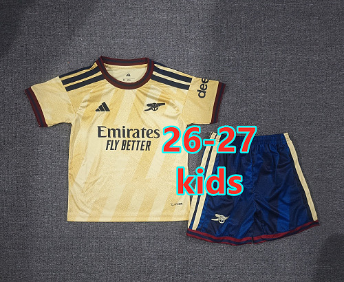 26-27 Arsenal Third Kids Jersey+shorts Kit 16 -28