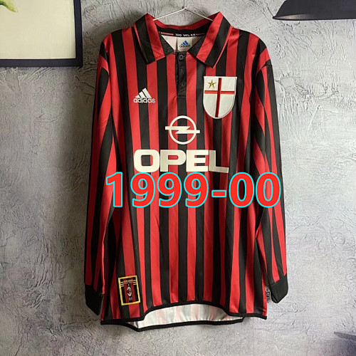 AC Milan Home Retro Long Sleeve Jersey S-2XL AC