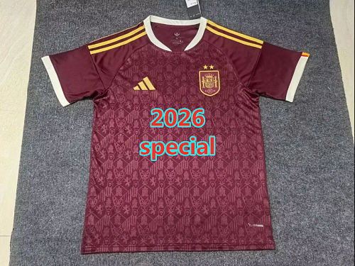 Spain Special Fans Version Jersey S-4XL