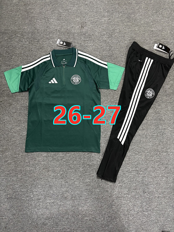 26-27 Celtic Polo Short Sleeve Tracksuit S-3XL Polo