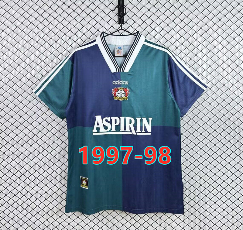 Leverkusen Away Retro Fans Version Jersey S-2XL