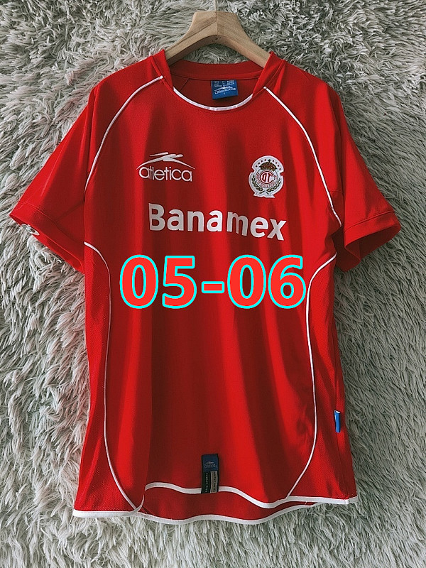 05-06 Toluca Home Retro Jersey S-3XL